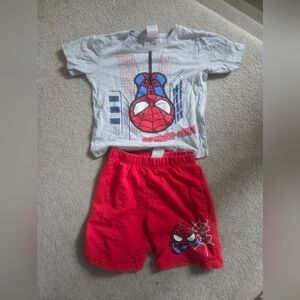 Spiderman Marvel Size 6 Short Set